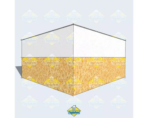 Звукоизоляционная панель TEPLOFONIK+ 22 с ГВЛ (1200х600мм)